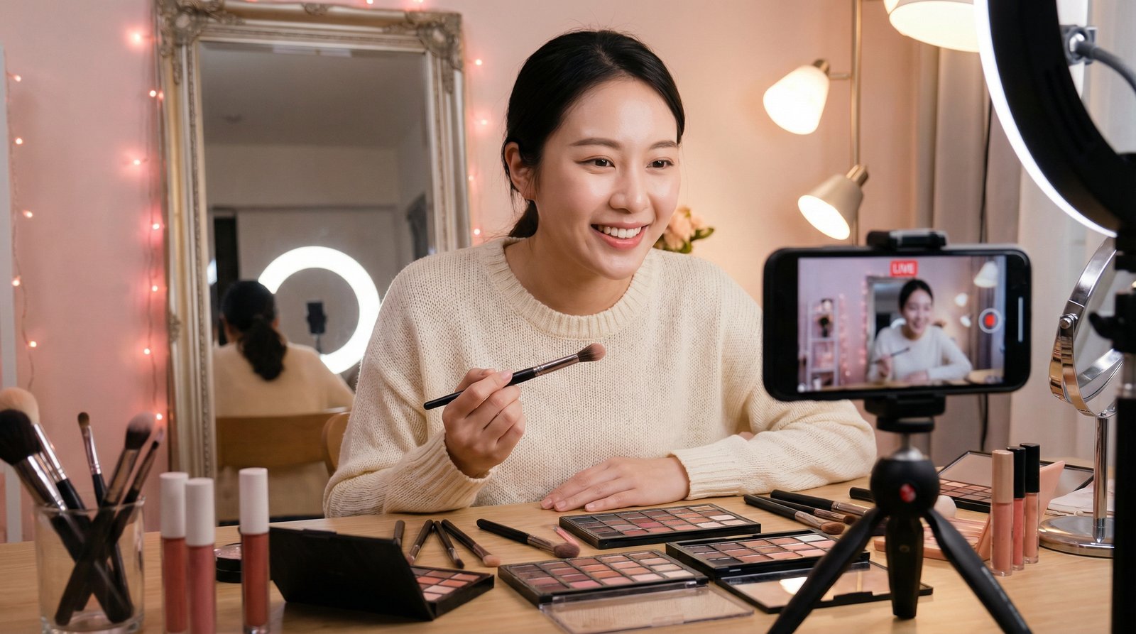 国产主播美妆视频教程